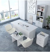 Resim Plus 4'lü Ofis Takımı Model 7 Beyaz 