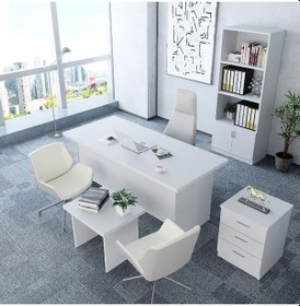 Resim Plus 4'lü Ofis Takımı Model 7 Beyaz 
