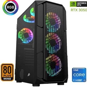 Resim Xsr656 i5 11400F 32GB Ram 1TB M.2 NVMe SSD 6GB RTX3050 24Curved 180Hz Oyun Bilgisayarı 