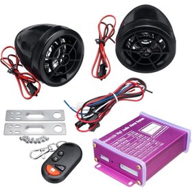 Resim HSGL Motorsiklet Alarm Sistemleri Mp3 Fm Sd Usb Müzik Sistemleri Uzaktan Kumandalı 