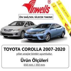 Resim Inwells Toyota Corolla Silecek Takımı (2007-2018) 