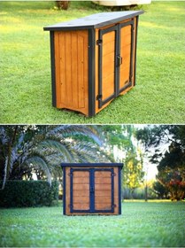 Resim Mandu Ahşap Dış Mekân Ayakkabılık (Ayakkabı Dolabı) Ahşap 