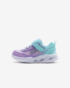 Resim Skechers Skechers Sola Glow - Ombre Deluxe Küçük Kız Çocuk Mavi Işıklı Spor Ayakkabı 303714n Tqlv Mavi 