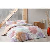 Resim Taç Genç Modası Nevresim Takımı Tek Kişilik Rio Turuncu 