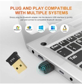 Resim Masaüstü,dizüstü Bilgisayar Bluetooth Aparatı Mini V5.3 Usb Bluetooth Dongle 5.3 Bluetooth Adaptör 