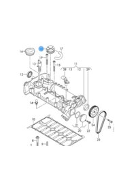 Resim Vw Audi Seat Skoda 1.2 1.4 Tsi Hava Alma Çek Valfi 04E103175 Oem 