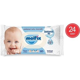 Resim Molfix Hassas Ciltler Izotonik Sulu Mendil 24 X 60'Lı 