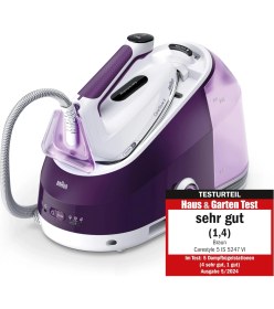 Resim Braun Carestyle 5 IS5247VI Buharlı Ütü, Freeglide Teknolojisine Sahip 3d, 145 G/dk Buhar, Hızlı Isıtma, Icare Modu, Dikey Ütüleme, Çıkarılabilir 2 L Hazne, 2400 W, Mor 