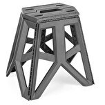 Resim Mithra Life Çok Amaçlı Katlanabilir Büyük Boy Gri Kamp Taburesi MIT1168 