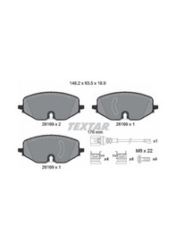 Resim Vw Fren Balatası Ön - Fren Balatası Ön - Tx 2616901 