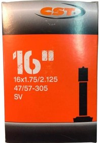 Resim CST 16x1.75-2.125 SV Kalın Sibop Bisiklet İç Lastik 