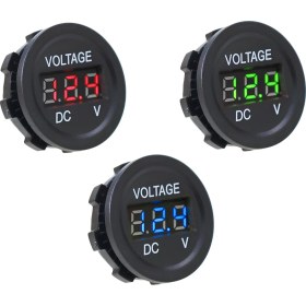 Resim Speeduf DC7V-30V LED Panel Mini Dijital Voltmetre - Mavi 