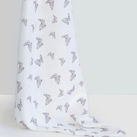 Resim 2’li Müslin Bebek Örtüsü - Iconique Lapin ve Cotton Grey - 100x100 cm 