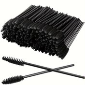 Resim 100 Adet Ayarlanabilir Maskara Fırçası ve Spoolie Seti - Hassasiyetli Ten Rengi İçin Kokusuz, Kirpik Uzatma & Kaş Şekillendirme İçin, Çift Katmanlı Naylon Tüyler (Hassas Reaksiyon Yaratmaz) Toplu Makaj Aletleri İncele 