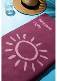 Resim Dijital Baskı Plaj Deniz Havlusu Hello Sunshine Desenli Peştamal Hvl0003 Renkli 
