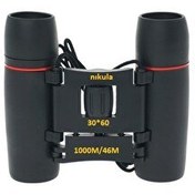 Resim Nikula 30X60 Cepte Taşımalı Kauçuk Kaplamalı Mini Dürbün Siyah 