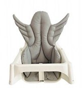 Resim Pamuk Atölyesi Antilop Melek Kanatlı Küçük Mama Sandalyesi Minderi - Gri 
