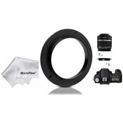 Resim Canon 100D 200D 1100D 18-55 MM Lens için Macro Makro Ters Adaptör 