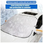 Resim Honeybeeshop Suv/mpv İçin Manyetik Rüzgarlık Kapağı - Dayanıklı Kalın Naylon Don Ve Güneşlik Tüm Araçlar İçin L Boy 
