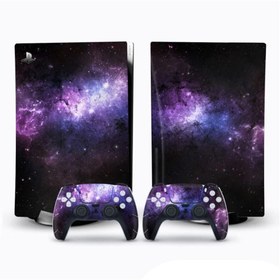 Resim Kt Grup Astronomik Mor Playstation 5 Standart Dijital Versiyon Sticker Kaplama Seti 