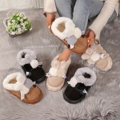 Resim Kadın Peluş Polar Astarlı Kışlık Terlik - Yumuşak Sıcak İç/Dış Mekan Ev Ayakkabıları EVA Tabanlı, Rahat Polar & Peluş - Giymesi Kolay Mokasin Tarzı Kışlık Botlar, Kadınlar İçin İç Mekan Terlikleri, kadın terlik, ev ayakkabısı, ev botu, kadın ev terliği 