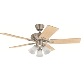 Resim Hunter Savoy Fırçalanmış Nikel - 132 Cm. Aydınlatmalı Tavan Vantilatörü 