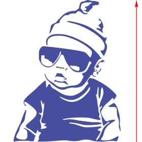 Resim Mıgnatıs Arabada Bebek Var Araba Sticker - Oto Sticker - Araba Sticker - 20 cm 