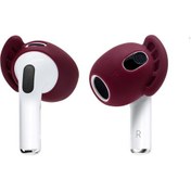 Resim AirPods 3 Kaymaz Silikon Kulaklık Kapağı Koruyucu Wine Kırmızı 