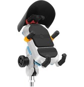 Resim Moveevo Motorcycle Telefon Tutucu Alüminyum Nylon 7.4-8.8cm Genişletilebilir 3.5-6.5 İnç 10mm Vida Kilitleme Zırhlı 