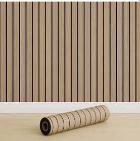 Resim Brano Kendinden Yapışkanlı Duvar Lambiri 40 Cm X 280 Cm Naturel 