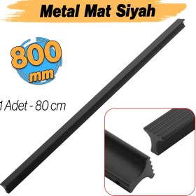 Resim Nzb Metal Kulp 3 Vidalı Mobilya Çekmece Dolap Kapak Kulpları Premium Mat Siyah 800 mm 80 cm Uzun 