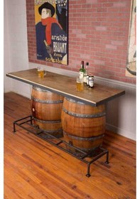 Resim Masifart Metal Basamaklı ikili Mini Bar 