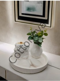 Resim Cottonova C57 Dekoratif Fil Figürü Mumluk, Vazo Ve Taş Figür 