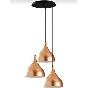 Resim Dylight Mina Retro Metal Dekoratif 3 Lü Bakır Modern Rustik Sar 