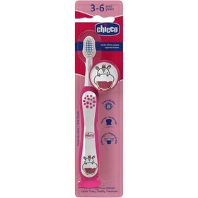 Resim Chicco Diş Fırçası Hipo Pembe 3-6 Yaş 