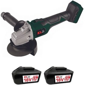 Resim Klpro Klat18bs-80 18V/8.0Ah. 115MM Çift Akülü Devir Ayarlı Kömürsüz Şarjlı Avuç Taşlama 
