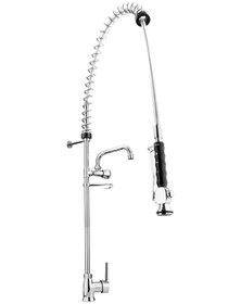 Resim Fkn Çapa Sanayi Tipi Çift Kontrollü Te Mix Spiralli Eviye Batarya 