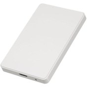 Resim 2,5 İnç Sabit Disk Kutusu Usb3.0 Harici Hdd/ssd Muhafazası Sata Sabit Disk Kutusu Aletsiz Tasarım Kolay Kurulum Abs Kabuk Beyaz 