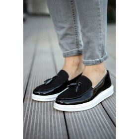 Resim Chekich CH002 - Rbt Loafer Verniciata Erkek Ayakkabı Sıyah 