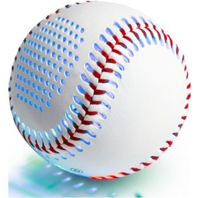 Resim Yunboo Jıobolıon Bluetooth Hoparlörlü Beyzbol Topu: Gece Parlayan, Müzik Senkronize Işıklı, Taşınabilir Ses Sistemi 