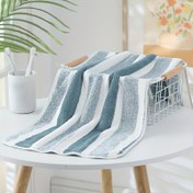 Resim Çoklu Paket Değerli Aile Boyu Lüks Havlular: Süper Yumuşak, Süper Emici, Hızlı Kuruyan - Modern Çizgili Tasarım, Uzay Temalı, 11.0 x 75.01 cm Banyo Kullanımı İçin, 2 Renk Seçeneği 