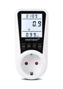 Resim Neevoyu Ev Enerji Takip Akıllı Prizi - Lcd Ekranlı, Gerilim Akım Güç Ölçümü, Otomatik Maliyet Hesaplama, Avrupa Standartı 220v 
