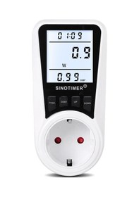 Resim Neevoyu Ev Enerji Takip Akıllı Prizi - Lcd Ekranlı, Gerilim Akım Güç Ölçümü, Otomatik Maliyet Hesaplama, Avrupa Standartı 220v 