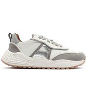 Resim Derimod ACBC x DERİMOD Kadın Gri Kalın Tabanlı Bağcıklı Kumaş Sneaker 25SFD43566F 