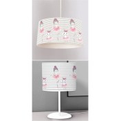 Resim Woodhub Çok Renkli Çocuk Odası Dijital Baskılı Sarkıt Avize ve Masaüstü Abajur Avize Model 225 Klasik 2 E27 