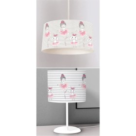 Resim Woodhub Çok Renkli Çocuk Odası Dijital Baskılı Sarkıt Avize ve Masaüstü Abajur Avize Model 225 Klasik 2 E27 