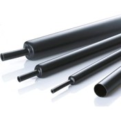 Resim 25 Mm Woer Isı Ile Daralan Siyah Makaron (50 Metre Rulo) 