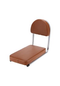 Resim Bisiklet Elektrikli Bisiklet Arka Koltuğu Kahverengi - 3 Cm Kalın Sponge, Pu Deri, Su Geçirmez, Kolay Kurulum, Yetişkin Ve Çocuklar İçin Kahverengi Kahverengi 