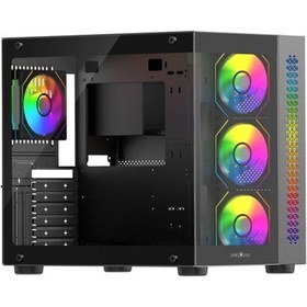Resim James Donkey Stark S800 4xargb Temperli Cam 650w 80+ Bronze Atx Siyah Gaming Oyuncu Kasa 
