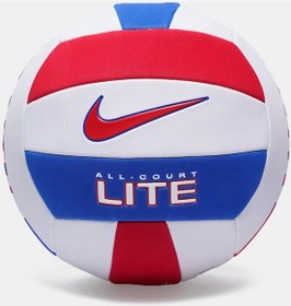 Resim All Court Lıte Volleyball Deflated Whıte/unıversıty Red Voleybol Topu 5 Numara Beyaz - Kırmızı 